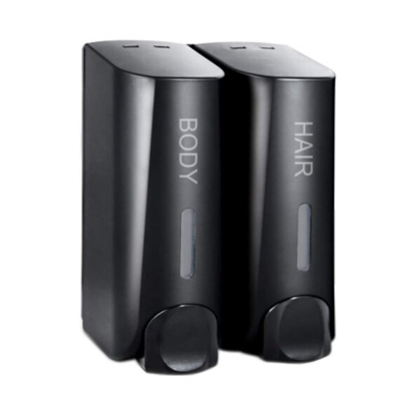 AUMIO Chamber Soap Dispenser, Gel Shampoo Conditioner Refillable 2x350ml -OPEN - Picture 1 of 10